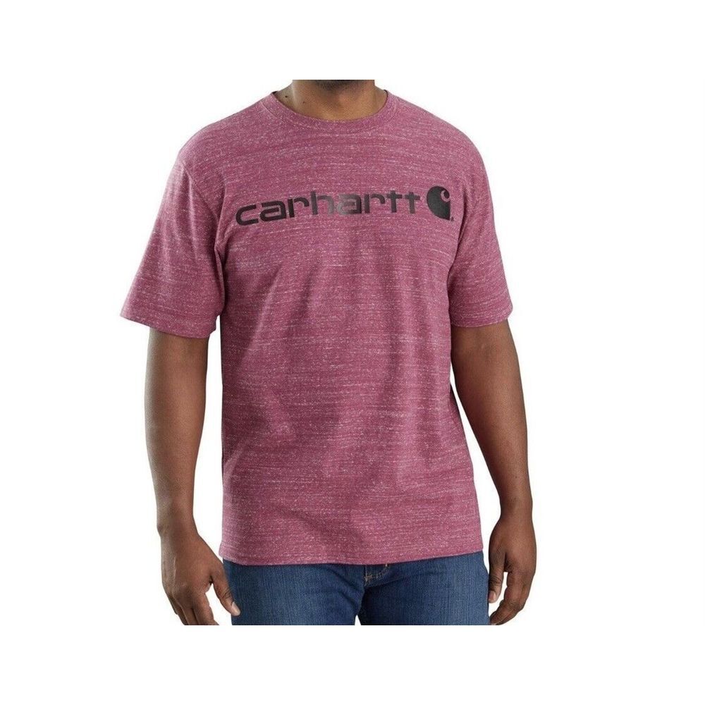 Carhartt  Men's Heavyweight Short Sleeve Graphic Logo T-shirt Cotton Size‎ S New